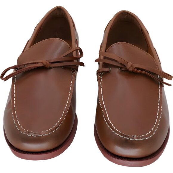 Club Room Men\'s Sean Boat Loafers Cognac Stylish Moccasin 11 main image 5